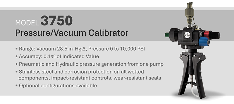 model 3750 pressure vacuum calibrator