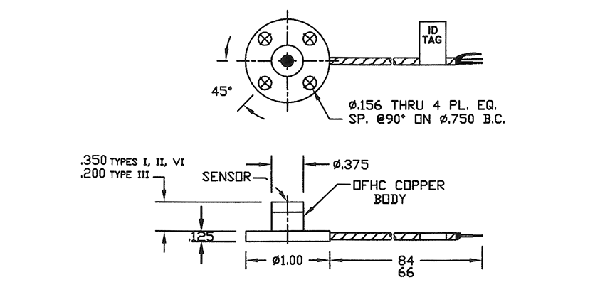 Medtherm 20850 Heat Flux Transducer