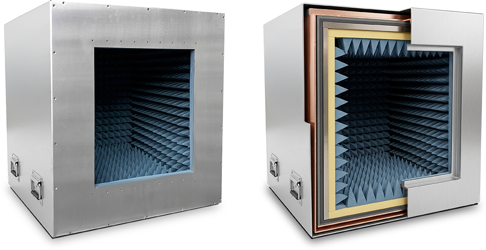 Eastern OptX series 1500 anechoic chambers cutaway